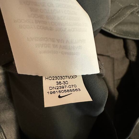 Nike Dri-Fit Victory Men's Golf Pant Dark Smoke 36x28 Actual DN2397 - Picture 6 of 10